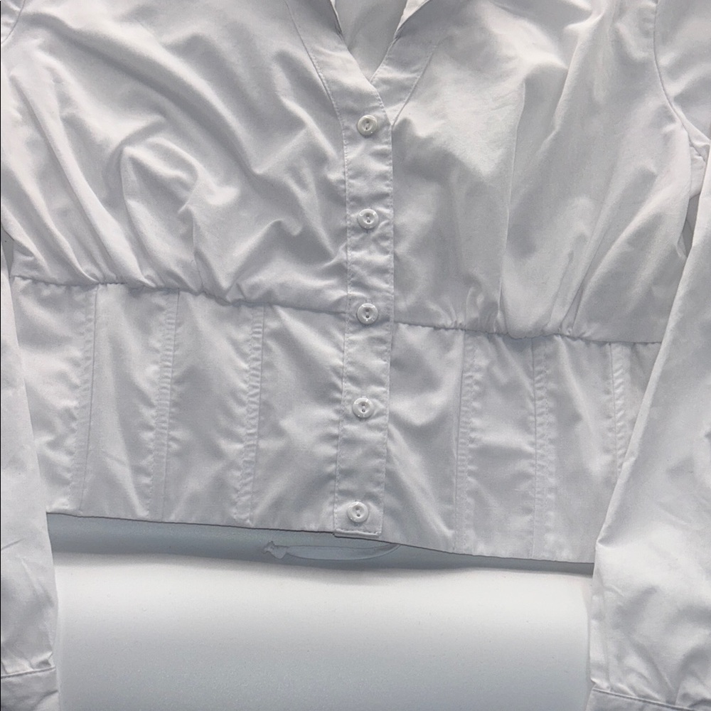 J for Justify Crisp White Button-Down Shirt - Picture 3 of 13